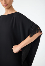 Load image into Gallery viewer, TT Mini Neena Fringe Caftan Dress Black