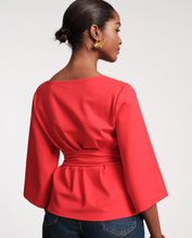 Load image into Gallery viewer, FV Whitney Wrap Top Red