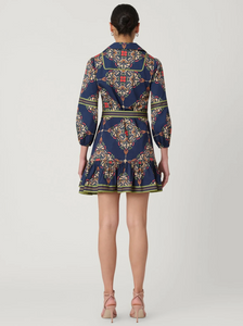 Evans Dress Navy Multi