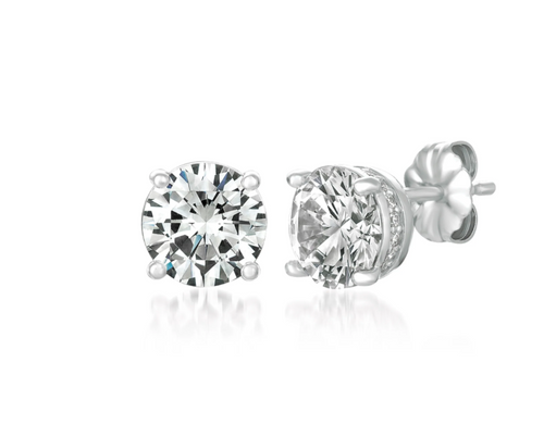 Brilliant Stud Earrings Hidden Halo