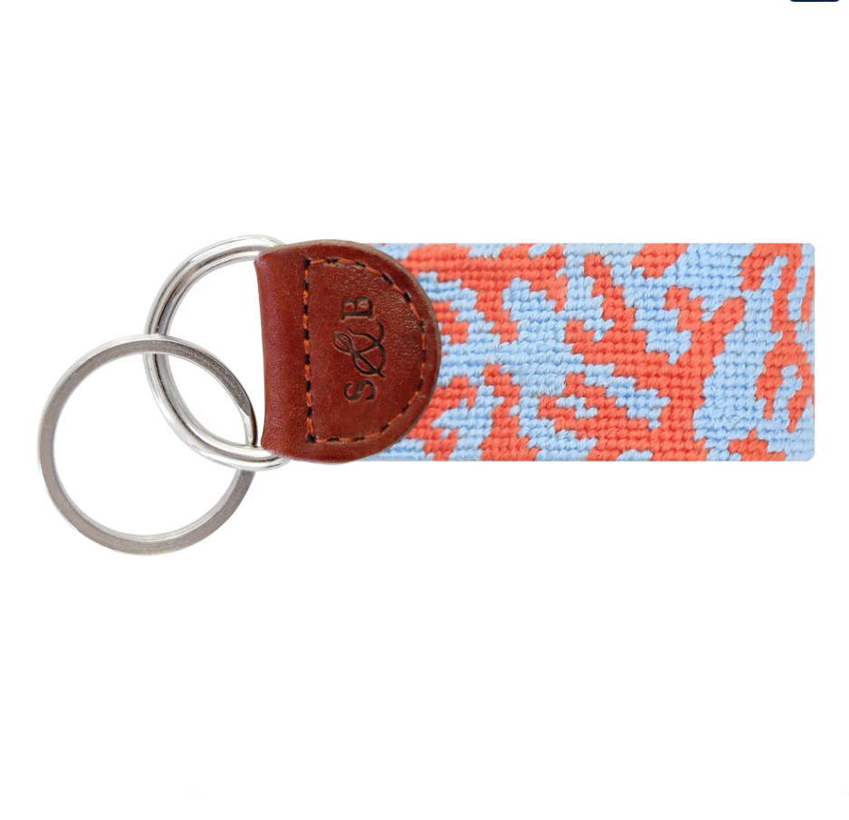 S&B Coral Blue Key Fob