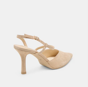DV Kamra Suede Heels Carmel