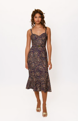 Lydia Belted Midi Dress