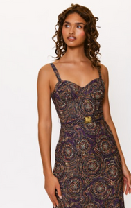 Lydia Belted Midi Dress