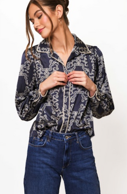 Kodie Collared Rodeo Top