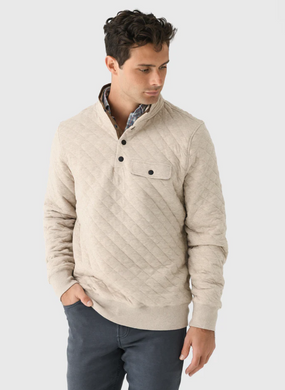 Epic Quilted Pullover Fleece Oatmeal