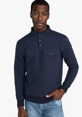 Epic Quilted Pullover Navy
