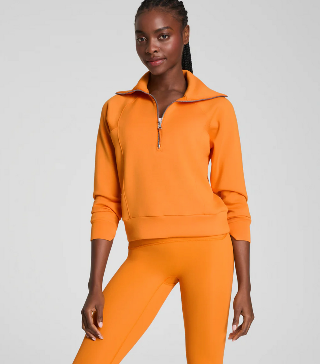 Spanx Air 1/2 Zip Orange