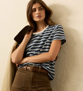 Sunwashed Tee Harbor Haze Stripe