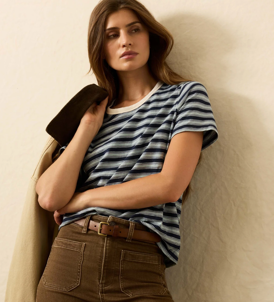 Sunwashed Tee Harbor Haze Stripe