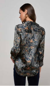 Dani 3/4 Sleeve Blouse Midnight Paisley
