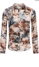 Load image into Gallery viewer, Tyler Top Tan Western Toile