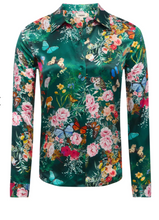 Load image into Gallery viewer, Tyler Top Green Multi Butterfly