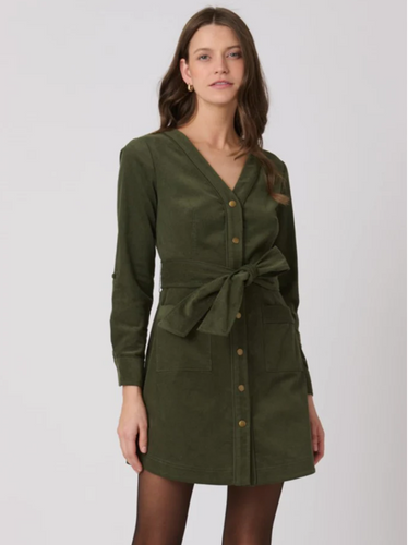 Manon Mini Dress Forest Green