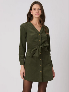 Manon Mini Dress Forest Green