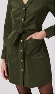 Manon Mini Dress Forest Green