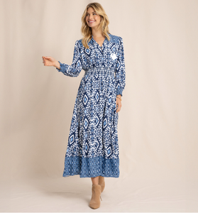 Annabeth Maxi Dress Boat Blue
