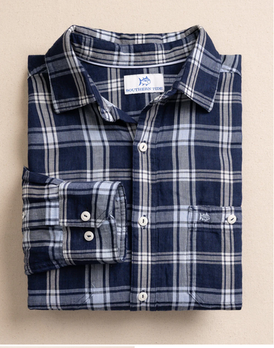 Men's Somerset Plaid Shirt Heather Blue