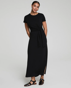 AirEssential Tie-Waist Maxi Dress Very Black