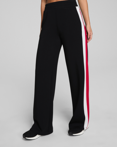 Colorblock Wide Leg Pant Black/Red