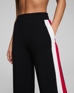 Colorblock Wide Leg Pant Black/Red