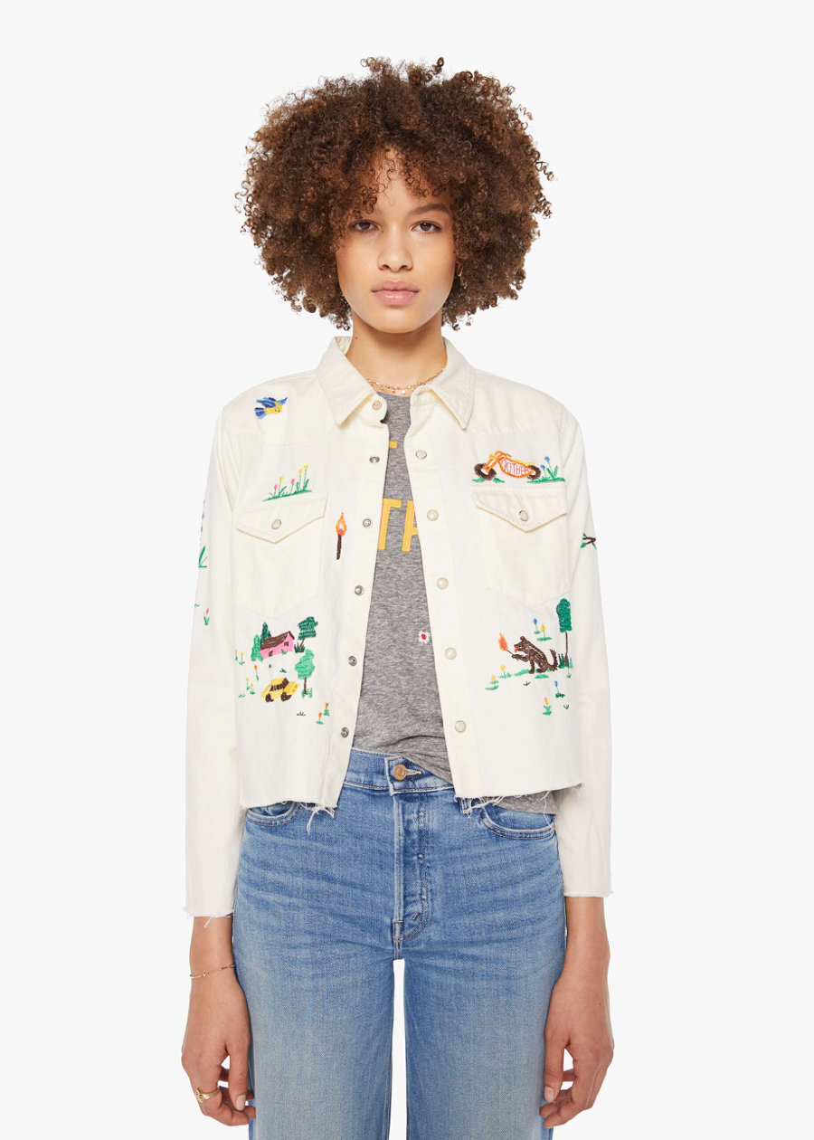The Super Exs Crop Jacket Fired Up