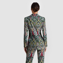 Load image into Gallery viewer, Breann Long Fitted Blazer Paisley Poem