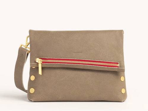 VIP Medium Pewter Brushed Gold Zip Red