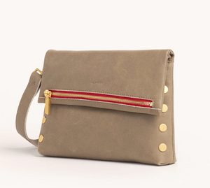 VIP Medium Pewter Brushed Gold Zip Red