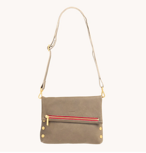 VIP Medium Pewter Brushed Gold Zip Red