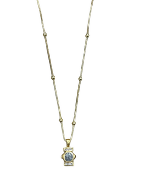 Mini Gold Leon Coin Necklace