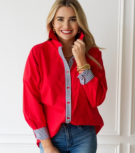 Katherine Top Red/Black