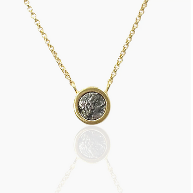 Gold Flora Coin Necklace