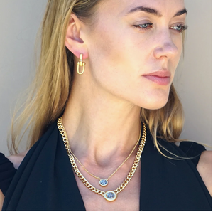 Gold Flora Coin Necklace