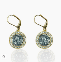 Load image into Gallery viewer, Hestia Coin Earring Gold