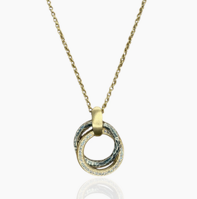 Mixed Media Trinity Necklace