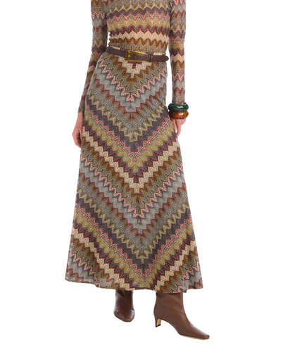 Chevron Skirt Olive