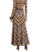 Load image into Gallery viewer, Chevron Skirt Olive