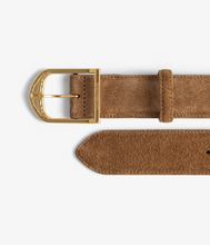 Load image into Gallery viewer, Rise Suede Belt Cognac