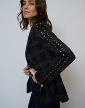 Load image into Gallery viewer, Jay Plaid Studded Jacket
