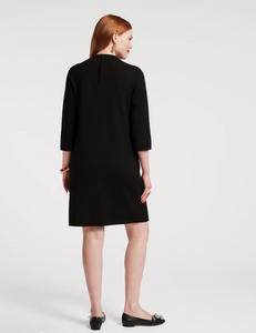 Annie Dress Flower Black