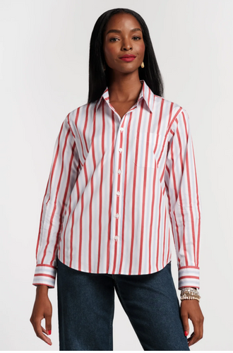 FV Perfect Shirt Red/Light Blue