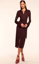 Load image into Gallery viewer, Lydia Knit Midi Dress Blackberry