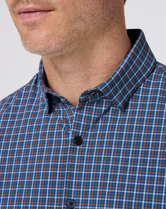 Leeward No Tuck Colbalt Plaid