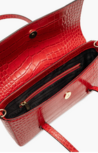 Load image into Gallery viewer, FV Slim Tote Croc Bag Red