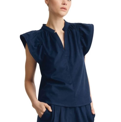 Venora Top Deep Navy Suede