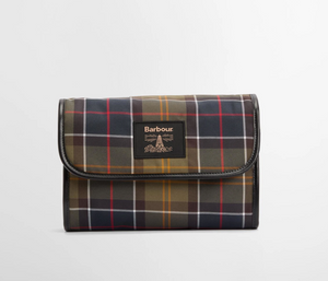 Barbour Tartan Hanging Washbag