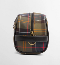 Load image into Gallery viewer, Barbour Wax Dop Kit Washbag Tartan
