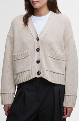 Barbour Faye Knitted Cardigan Oatmeal
