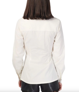 Alistair Poplin Top Macadamia